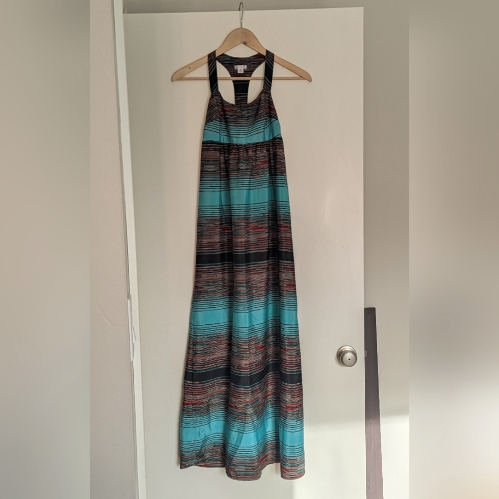 Xhilaration Maxi Dress Women Sz XS Empire Waist Lightweight Sleeveless Racerback